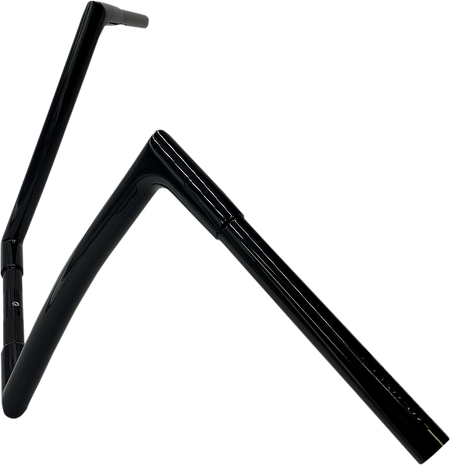 FBI Fat Baggers 1-1/4" EZ Flat Top Handlebars for FLTR '98-'13 / FLHR '94-'22 - Black / 14"