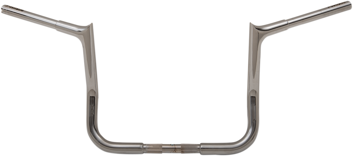 FBI Fat Baggers 1-1/4" EZ Pointed Top Handlebars for FLH/X '86-'22 - Chrome / 12"