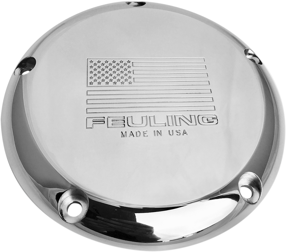 Feuling American Flag Logo Derby Cover for 1999-2018 Harley-Davidson Touring / Softail / Dyna