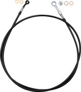 FBI Fat Baggers EZ Install Brake Line for 2008-2026 Harley-Davidson Touring - FLTR '23-'26 / Black Braid / 66"