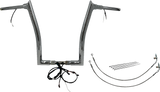 FBI Fat Baggers Wired 1-1/2" Pointed Top Handlebar Kits for FLTR '16-'20 - Chrome / 16"