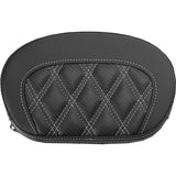 Saddlemen Mini Contour Sissy Bar Pad, Carbon Fiber Lattice Stitch, Harley-Davidson