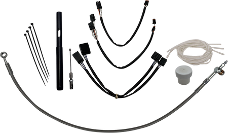 FBI Fat Baggers Control Installation Kit for 2014-2023 Harley-Davidson Touring - FLHR '21 / Chrome / 14"