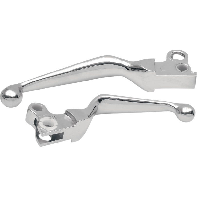 Drag Chrome Wide Blade Clutch Hand Brake Levers Big Twin Touring 84-95