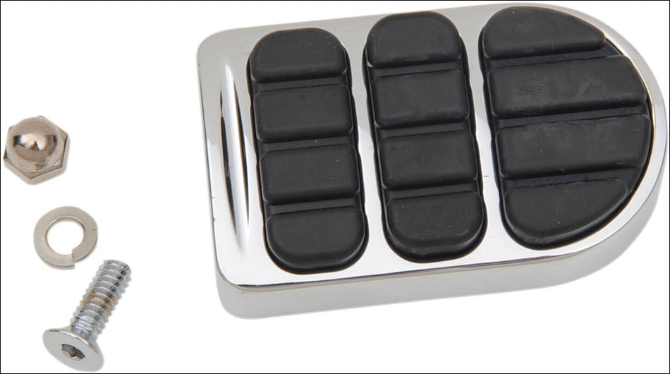 Kuryakyn 8029 Chrome ISO-Brake Lever Pedal Pad for Harley Softail Dyna XG