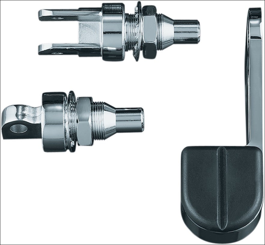 Kuryakyn Chrome ISO-Stirrup Mount for Harley Male Mount Applications