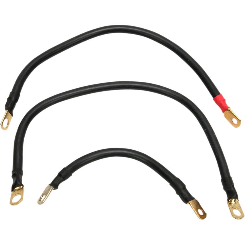 Terry Components 4 Gauge Complete Battery Cable Kits Harley 84-88 Softail