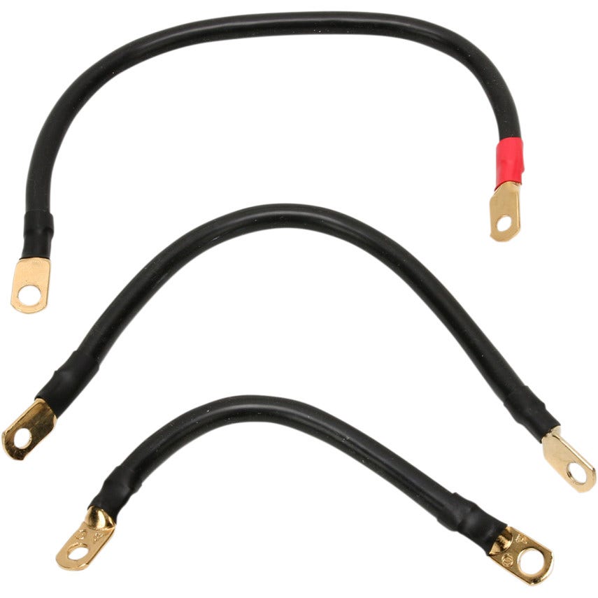 Terry Components 4 Gauge Complete Battery Cable Kits Harley 84-88 FXR