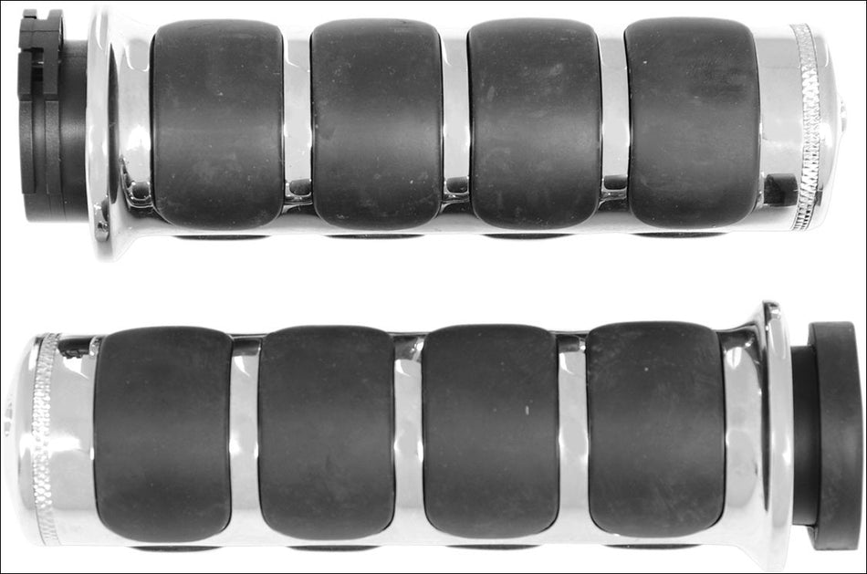 Kuryakyn Chrome ISO-Grips for Harley-Davidson with Electronic Throttle