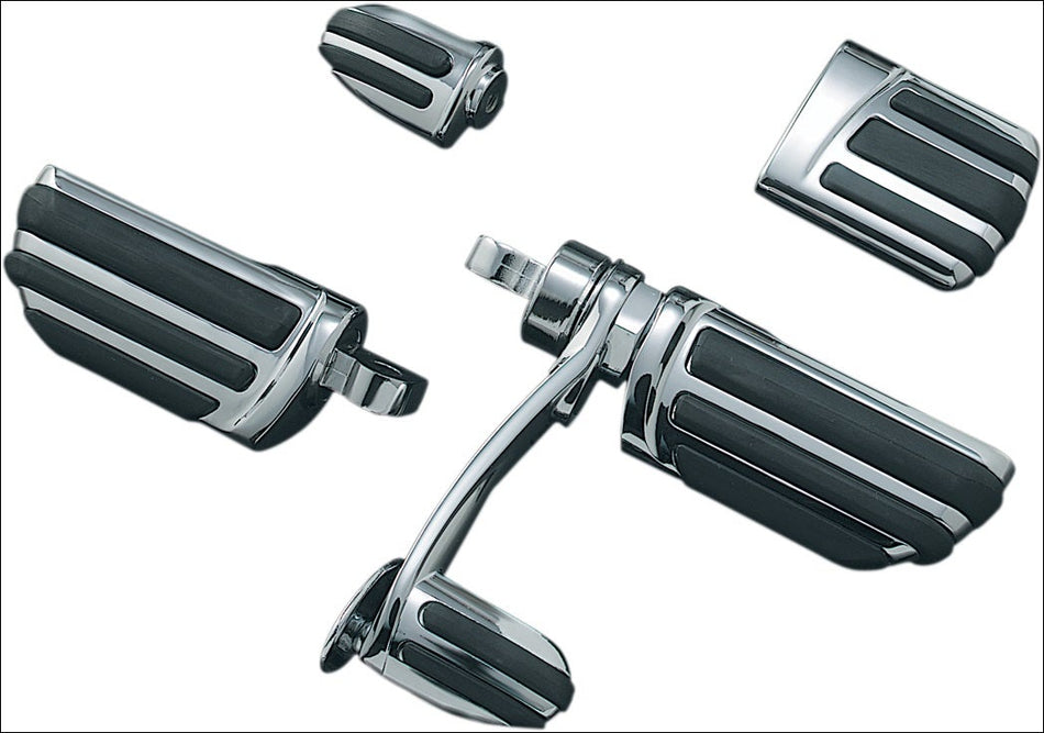 Kuryakyn Chrome Pilot Pegs with Male Mount Adapters Harley Goldwing Indian