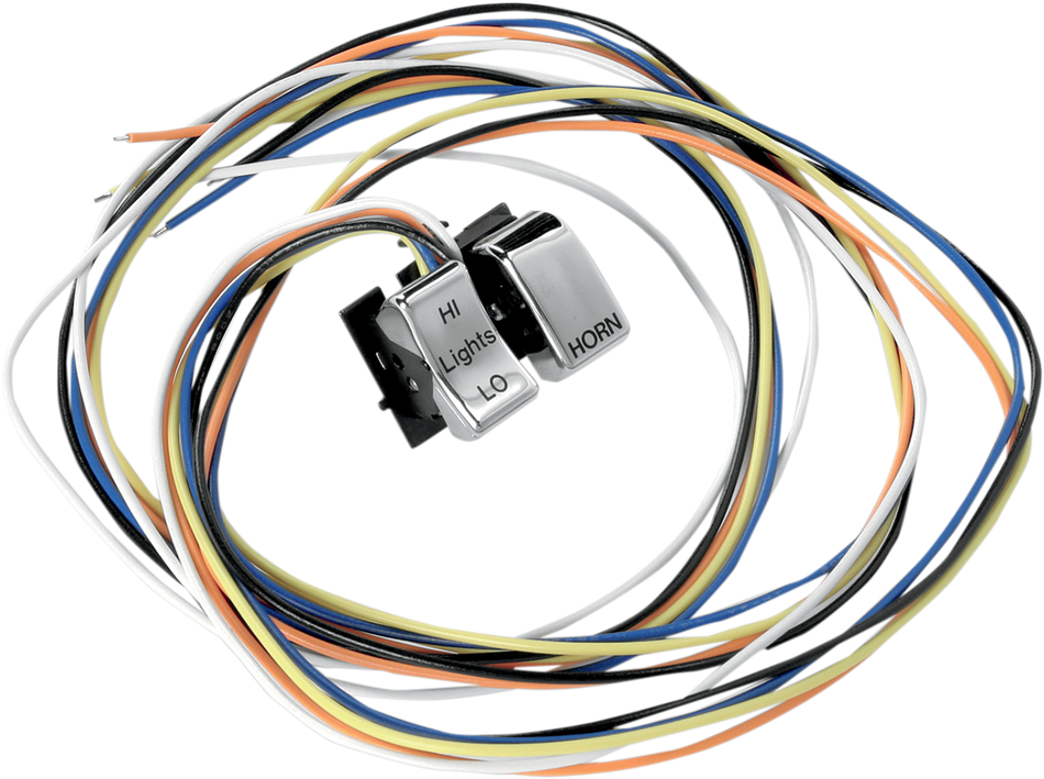 Replacement Dimmer/Horn Switches Chrome For Harley-Davidson 1984-1995