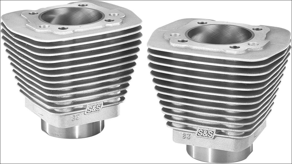 S&S Cycle Natural 3.5" Bore Stock Repl Cylinders Harley Evolution EVO Big Twin