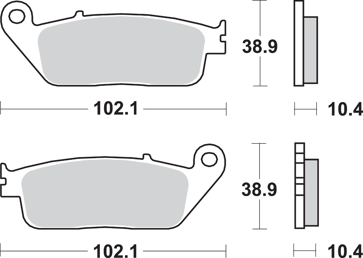 SBS Street Excel Sintered Brake Pads for Select 1977-2026 Honda Models