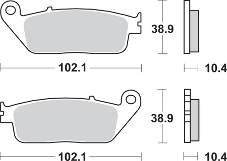 SBS Street Excel Sintered Brake Pads for Select 1977-2026 Honda Models