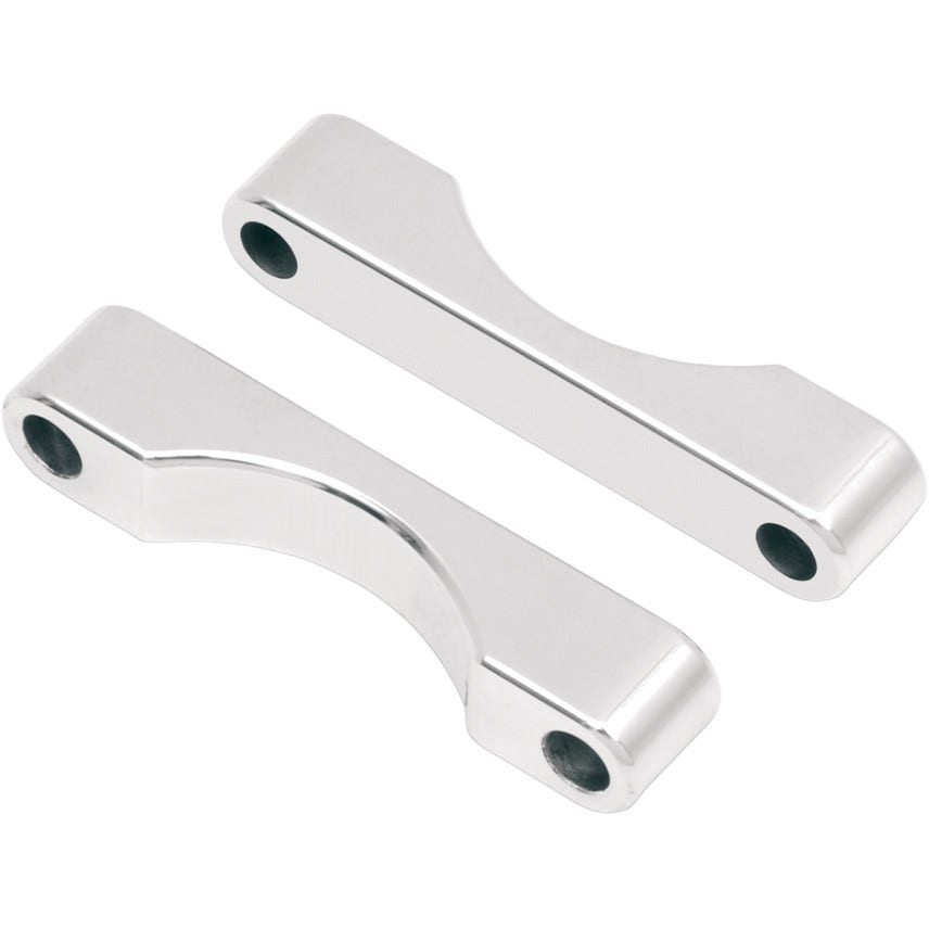 Klock Werks WFB Benchmark Bagger Chrome Front Fender Blocks for Harley FLH 84-13