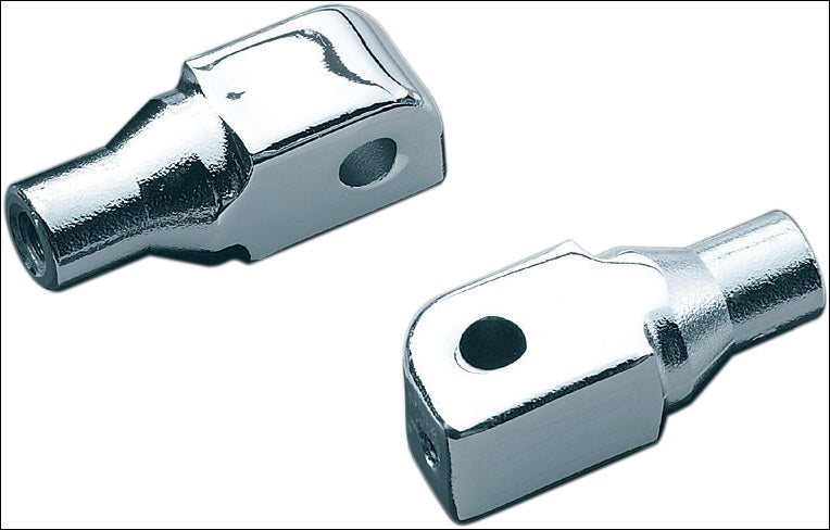 Kuryakyn Chrome Tapered Peg Adapters for Honda Suzuki Triumph & Yamaha