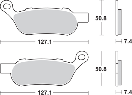 SBS Street Excel Sintered Brake Pads for 1984-2025 Harley-Davidson Touring / Softail / Dyna / FXR / Sportster / Pan America / V-Rod / FX Super Glide / LiveWire
