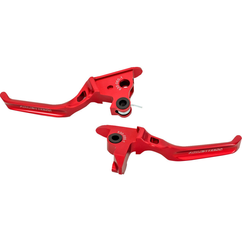 Arlen Ness 530-033 Method Lever Set - Red - Harley-Davidson