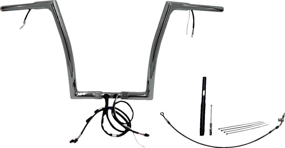 FBI Wired 1-1/4" Flat Top Handlebar Kits for 21-23 FLTRXS/ST, 21-23 FLTRK - 14"