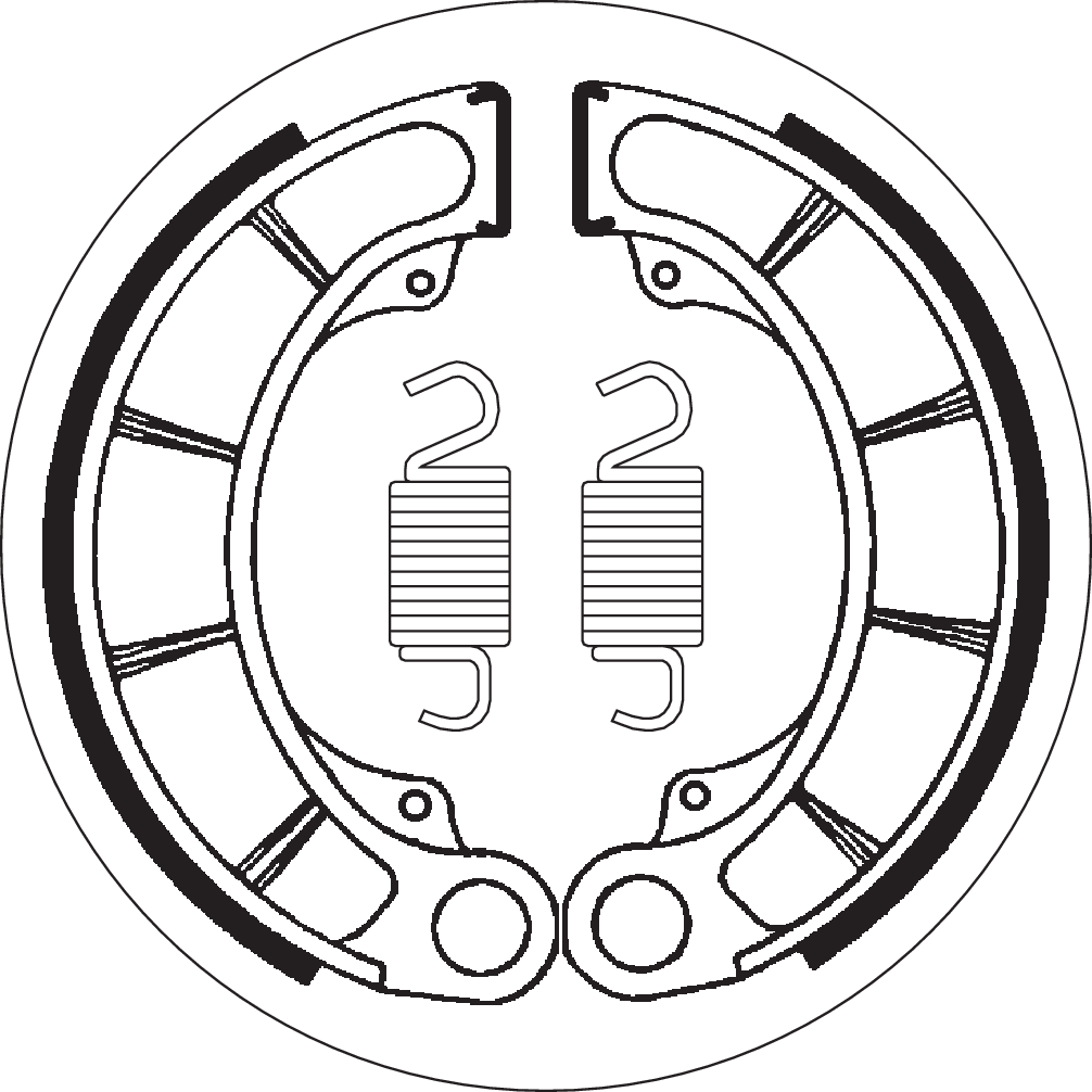 SBS Street Brake Shoes for Select 1969-2007 Honda Models