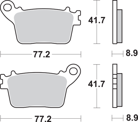 SBS Street Excel Sintered Brake Pads for Select 1977-2026 Honda Models