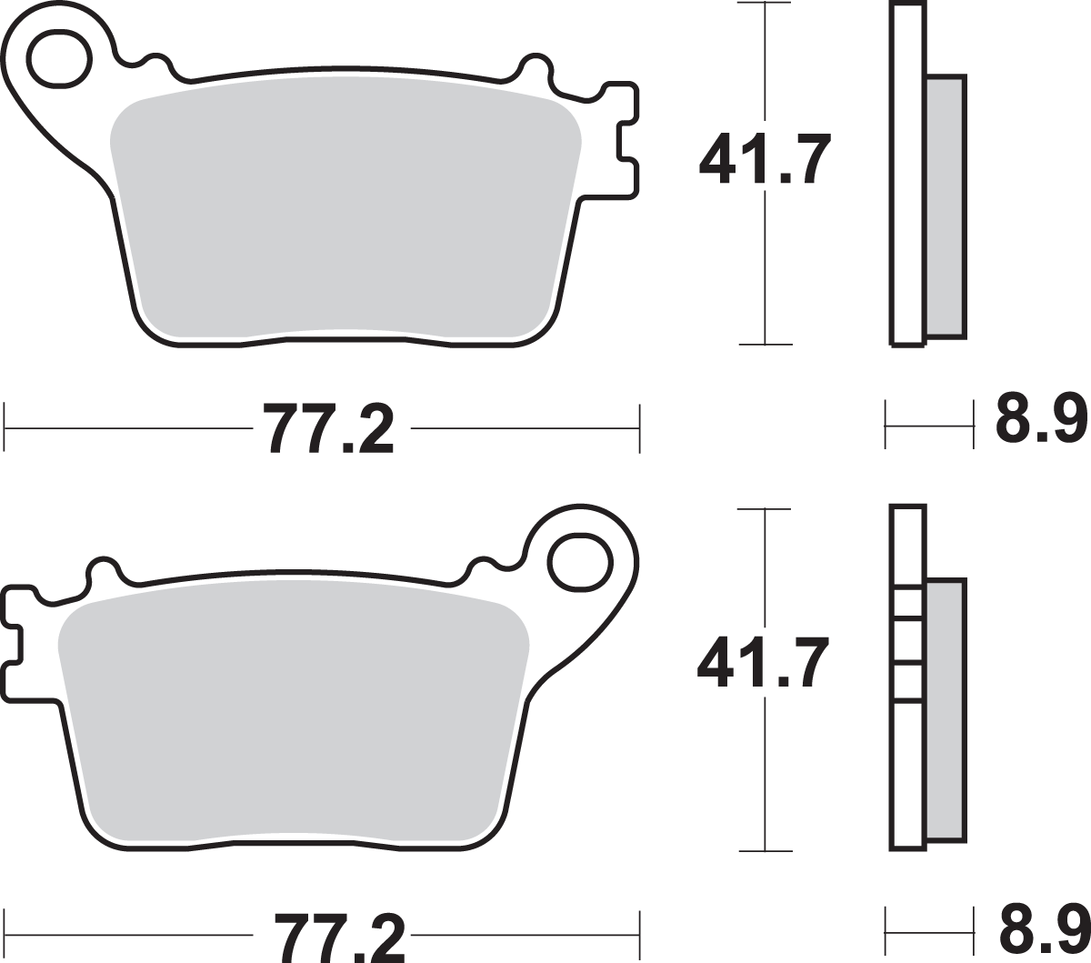 SBS Street Excel Sintered Brake Pads for Select 1983-2026 Yamaha Models