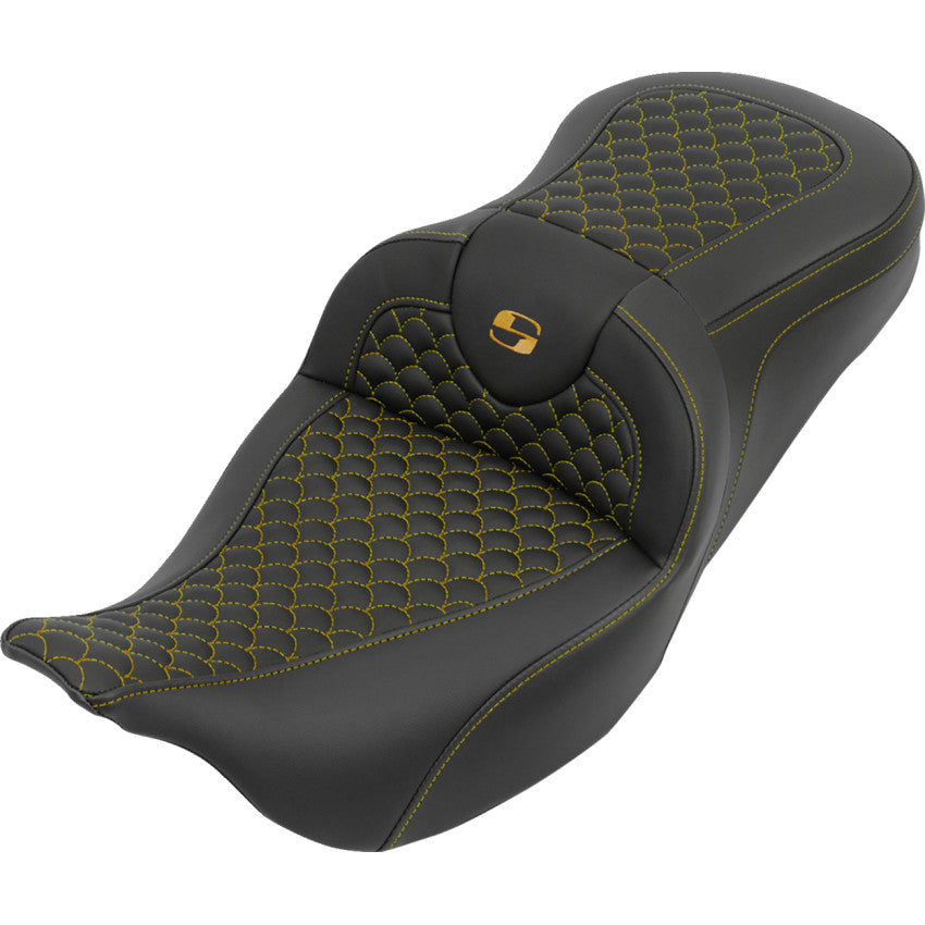 Saddlemen Dragon Stitch Road Sofa w/o Backrest 08-25 Harley Touring