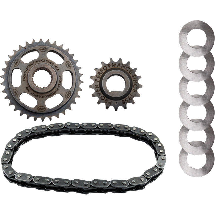 S&S Cycle 330-0842 Camshaft Chain Drive Kit Without Tensioner - Harley M8