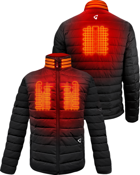 Gerbing Heated Clothing Mens 7V Khione Insulated Heated Puffer Jacket 2.0 - Black