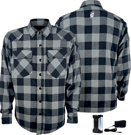 Gerbing Heated Clothing 7V Battery Powered Heated Flannel Shirt