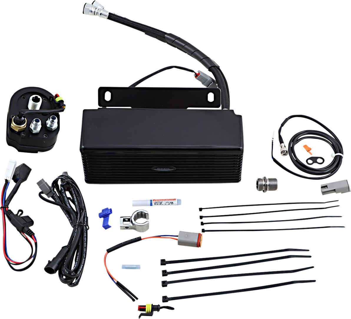 UltraCool RF-2 S&S T-Series 3.0 Below Regulator Mount Oil Cooler Kit for 2009-2016 Harley-Davidson Touring & Trike