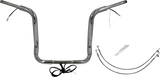 FBI Fat Baggers Wired 1-1/2" Round Top Handlebar Kits for FLH/X '16-'20 - Chrome / 16"