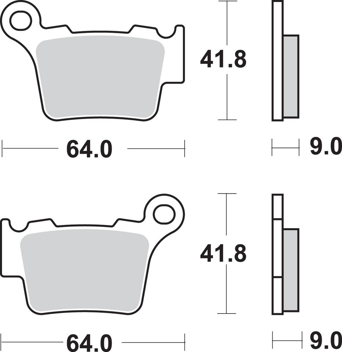SBS SI Off-Road Sintered Brake Pads for Select 1983-2026 Models
