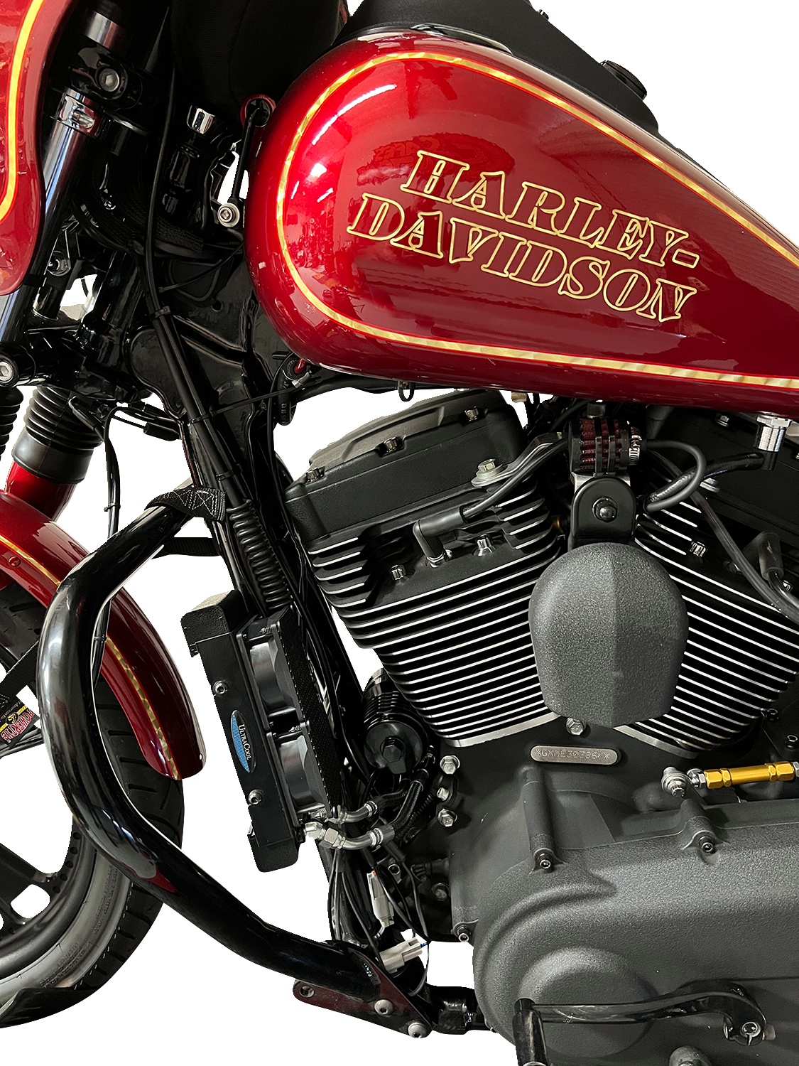 UltraCool SMSP-2 3.0 Side Mount Oil Cooler Kit with Fan for 2004-2022 Harley-Davidson Sportster