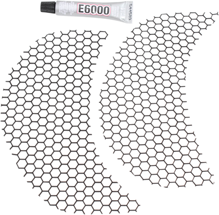 Klock Werks Fairing Vent Screen - Black / Honeycomb - FLTR