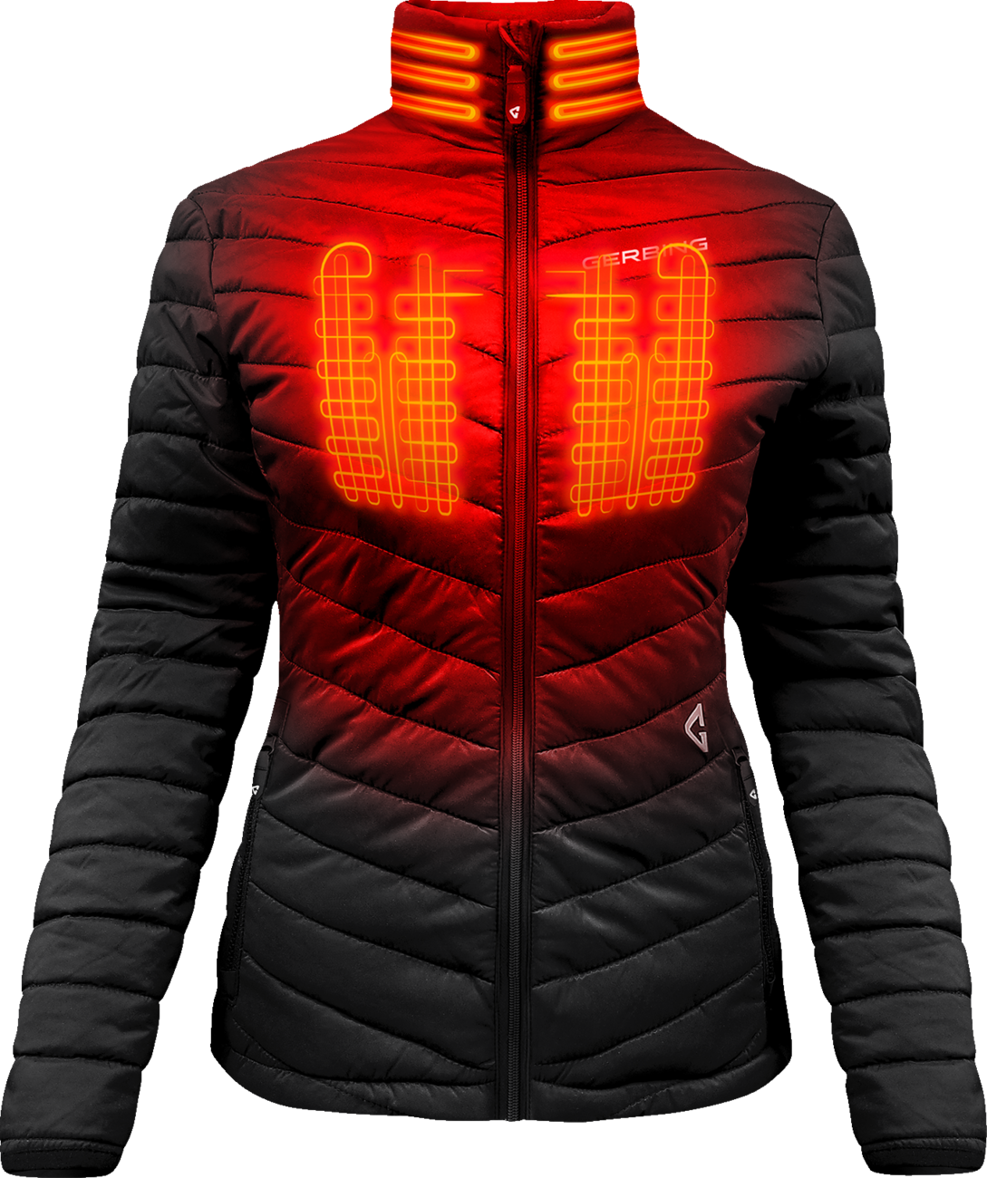 Gerbing Heated Clothing Womens 7V Khione Insulated Heated Puffer Jacket 2.0 - Black