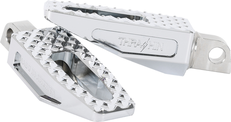 Thrashin P-54 Extra Grip Chrome Footpegs 4 Harley M8 Softail Models