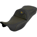Saddlemen Dragon Stitch Road Sofa w/o Backrest 08-25 Harley Touring