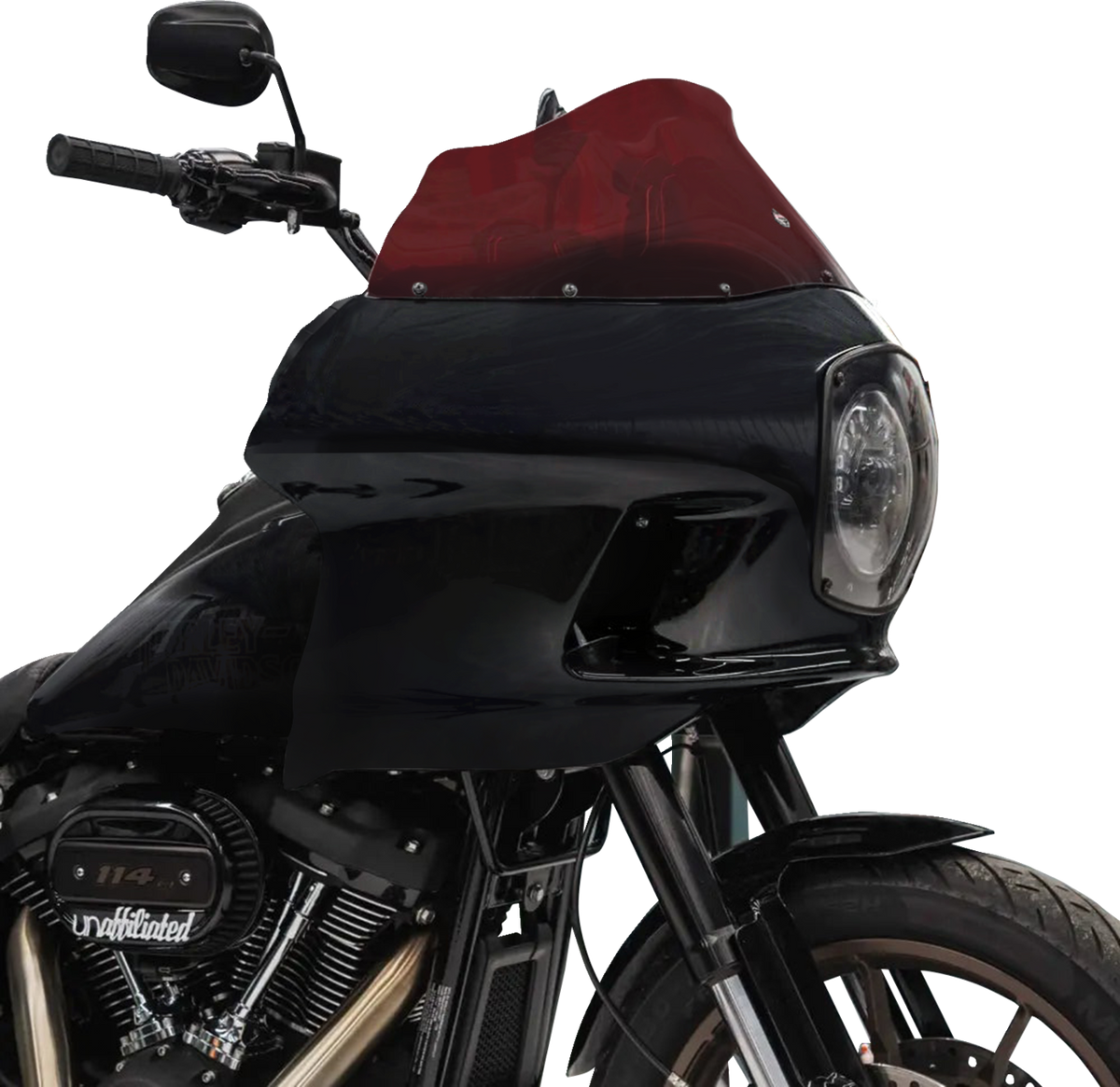 Klock Werks 9" Kolor Flare Windshield for FXRP-Style Fairings - Red