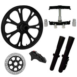 RC Components 23" Wheel Tire Rotor w/ Raked Triple Trees Lowers & Sliders