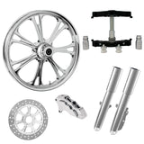 RC Components 23" Wheel Tire Rotor w/ Raked Triple Trees Lowers & Sliders