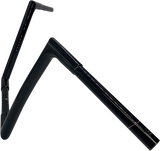 FBI Fat Baggers 1-1/4" EZ Flat Top Handlebars for Harley-Davidson FLTR '15-'25 - Black / 14"