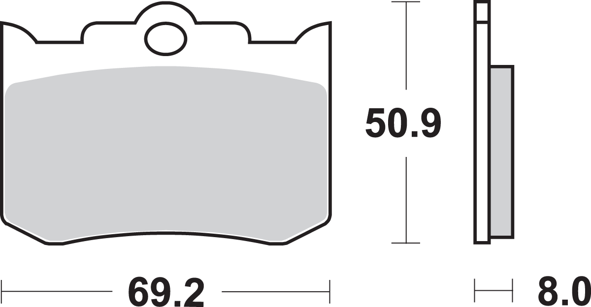 SBS Carbon Tech Caliper Brake Pads