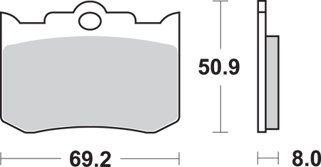 SBS Carbon Tech Caliper Brake Pads