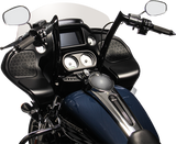 FBI 1-1/2" EZ Pointed Top Handlebars for 15-20 FLTRX/S, 16-20 FLTRU/FLTRK - Black / 14"