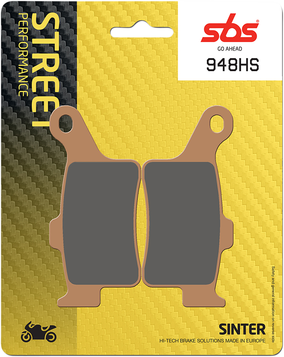 SBS Street Excel Sintered Brake Pads for Select 2013-2022 Can-Am Models