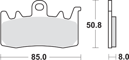 SBS Street Excel Sintered Brake Pads for Select 2013-2022 Can-Am Models
