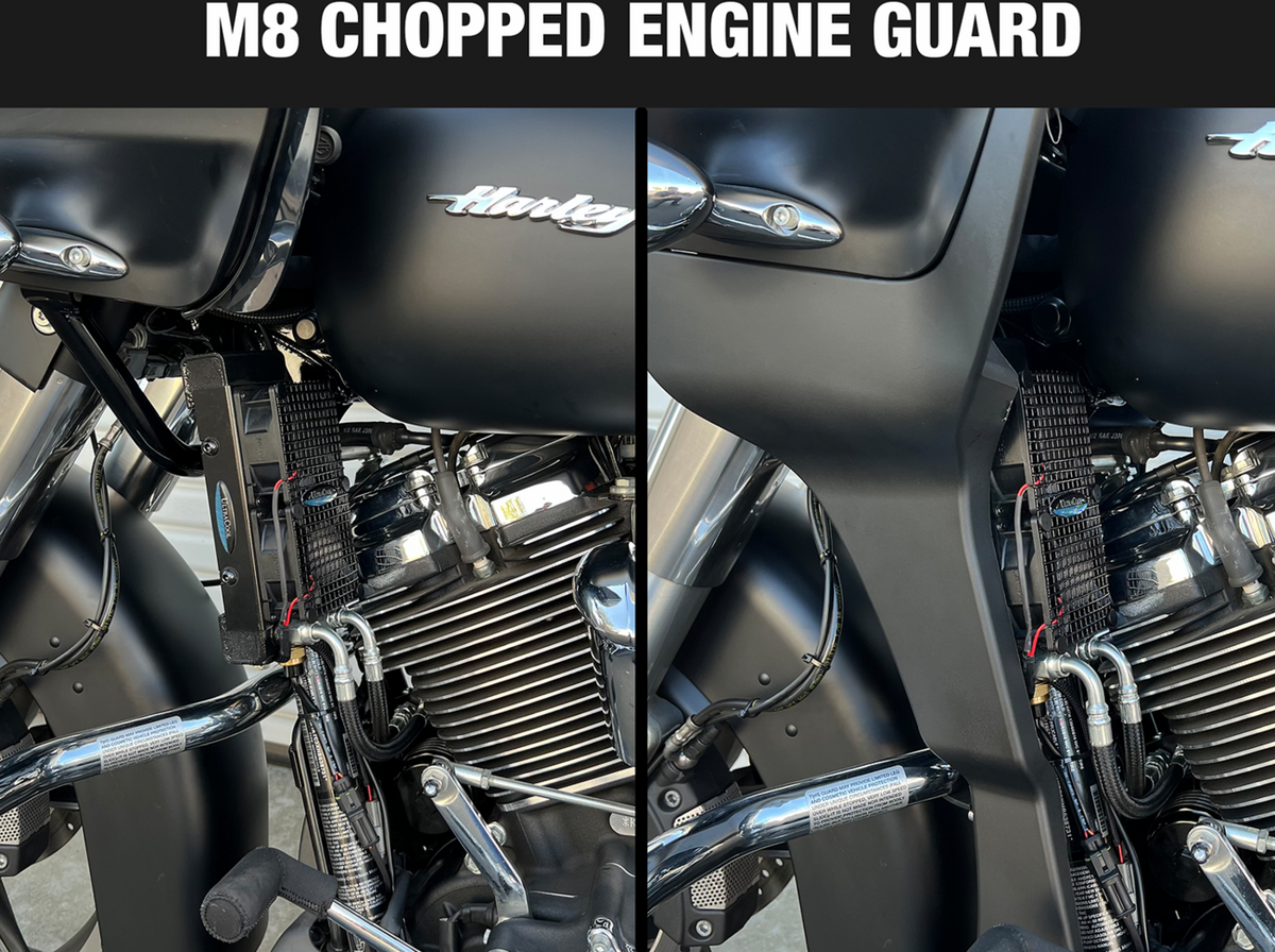 UltraCool SMT8-5N Naked Side Mount Oil Cooler Kit for 2017-2023 Harley-Davidson Touring & Trike - Naked Black