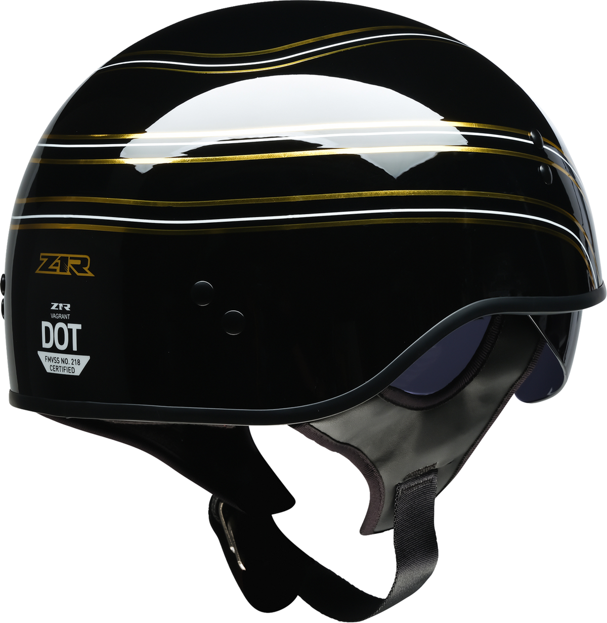 Z1R Vagrant Varsity Helmet - Black/Gold