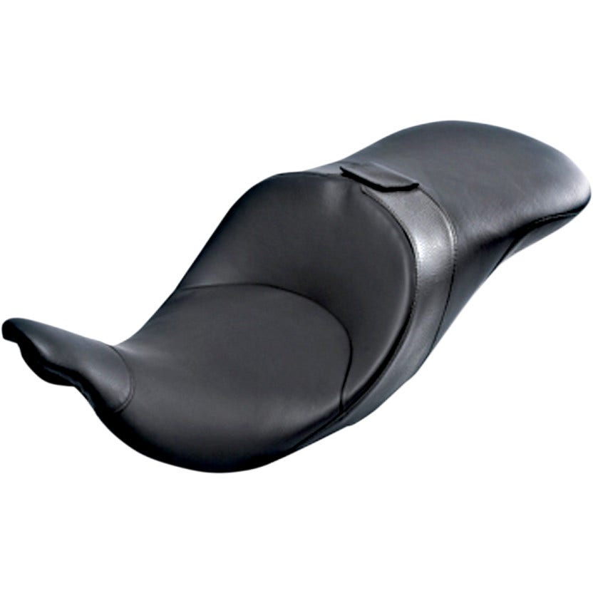 Danny Gray TourIST 2-Up Tall Seat Black Leather for Harley 08-18 FLH/T